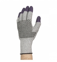 фото: Перчатки от порезов Kimberly-Clark Jackson Safety Purple Nitrile G60 97430, S, серые/фиолет