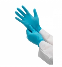 фото: Перчатки голубые медицинские нитриловые Kimberly-Clark Кleenguard G10, 57371, S, 100 шт