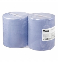 фото: Протирочная бумага Veiro Professional Comfort W202, в рулоне, 350м, 2 слоя, синяя, 2шт