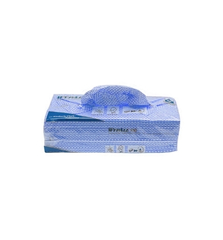 фото: Протирочные салфетки Kimberly-Clark WypAll Х50 7441, листовые, 50шт, 1 слой, синие