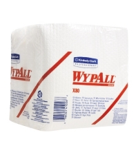 фото: Протирочные салфетки Kimberly-Clark WypAll Х80 8388, листовые, 50шт, 1 слой, белые