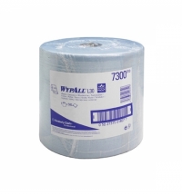 фото: Протирочный материал Kimberly-Clark WypAll L20, 7300, для сильных загрязнений, в рулоне, 190м, 2 сло