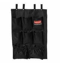 фото: Матерчатая полка с карманами Rubbermaid для всех моделей уборочных тележек, черная, FG9T9000BLA