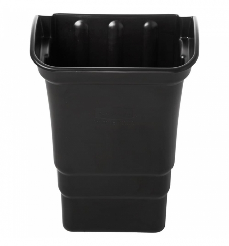 фото: Навесной бак для мусора Rubbermaid 30.3л, для тележек X-Tra, черный, FG335388BLA
