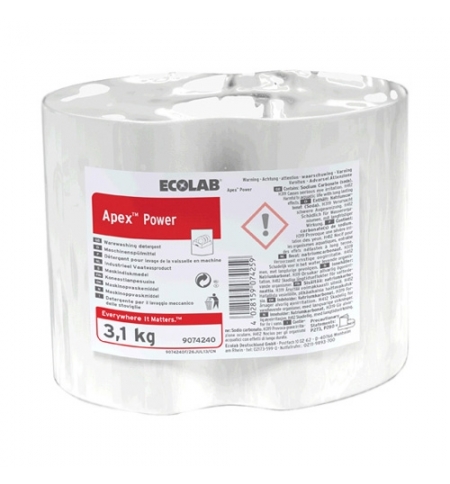 фото: Гель для посудомоечной машины Ecolab Apex Power 3.1кг, для ПММ, 9080740