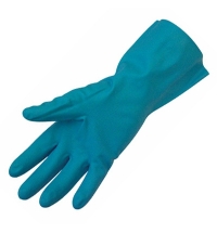 фото: Перчатки защитные Ампаро Риф р.L, зеленый, нитрил, 447513