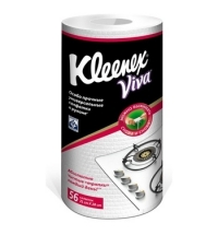 Салфетка хозяйственная Kleenex Viva универсальная, 22х28см, полипропилен, 56шт/уп, в рулоне