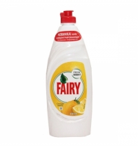 Средство для мытья посуды Fairy 650мл, лимон, гель, пена-эффект