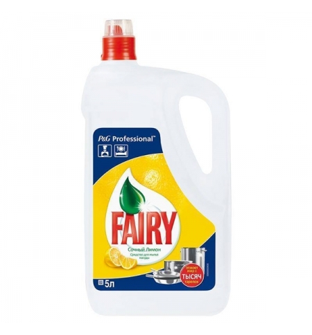 фото: Средство для мытья посуды Fairy Professional 5л, сочный лимон, гель