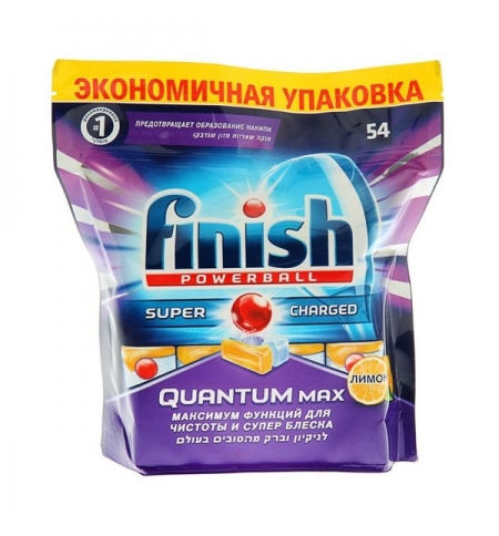 фото: Таблетки для ПММ Finish Quantum Max 54шт, лимон