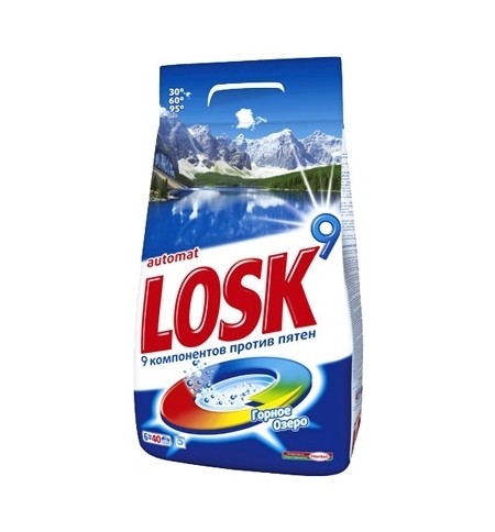 фото: Стиральный порошок Losk 6кг, горное озеро, автомат