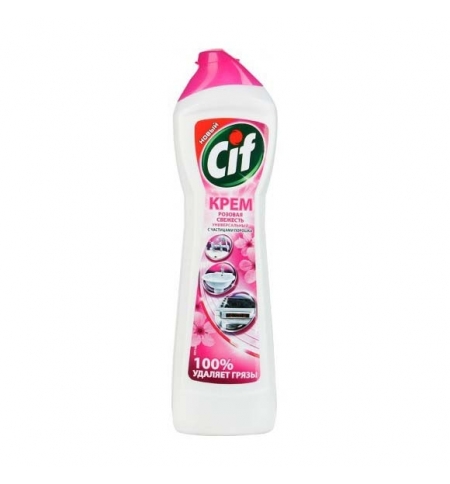 фото: Универсальное чистящее средство Cif Aroma 500мл, розовая свежесть, крем