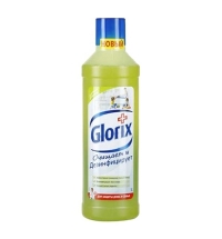 Средство для мытья пола Glorix 1л, лимон, жидкость