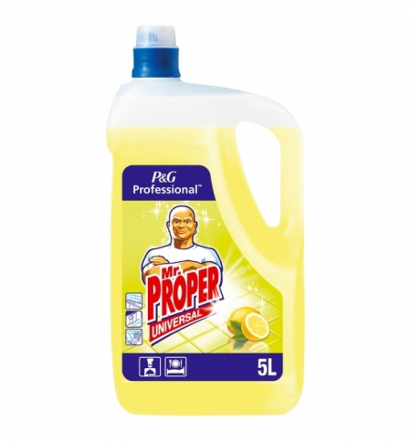 фото: Средство для мытья пола и стен Mr Proper Professional 5л, лимон, жидкость