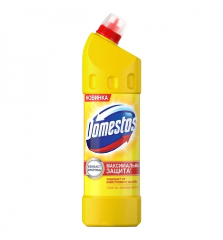 фото: Универсальное чистящее средство Domestos Лимонная свежесть, 1л, с отбеливающим эффектом