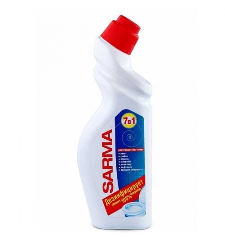 фото: Чистящее средство для унитаза Sarma 750мл, дезинфекция, гель
