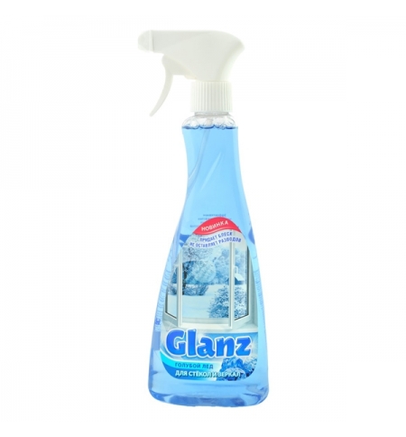 фото: Чистящее средство для стекол Glanz 500мл, голубой лед, спрей