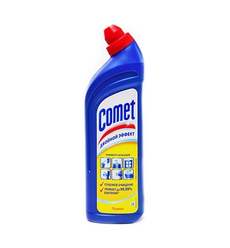 фото: Универсальное чистящее средство Comet Двойной эффект 1л, лимон, гель