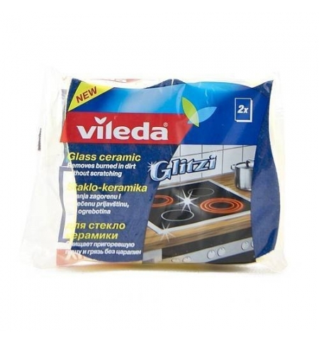 фото: Губка для мытья посуды Vileda для стеклокерамических плит, 2 шт/уп