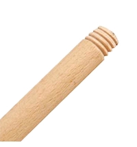 фото: Ручка швабры 120см, деревянная, с резьбой