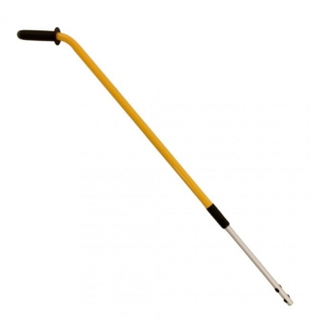 фото: Ручка швабры Rubbermaid Hygen 115-186см, телескопическая, алюминиевая, желтая, FGQ760000000